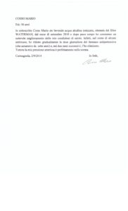 Testimonianza acqua alcalina-Cosso